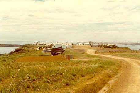 HAWK missiles on an island off Chu Lai