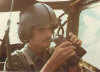 Frank Ledford on a bird dog flight running a fire mission