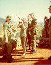 Jimmy Stewart taking a tour with the troops