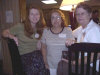 The ladies enjoying each others company in the hospitality suite