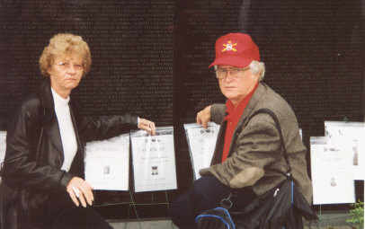 Sandy and Spencer at the Wall