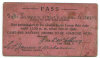 Pass for Sgt James O Nicholson